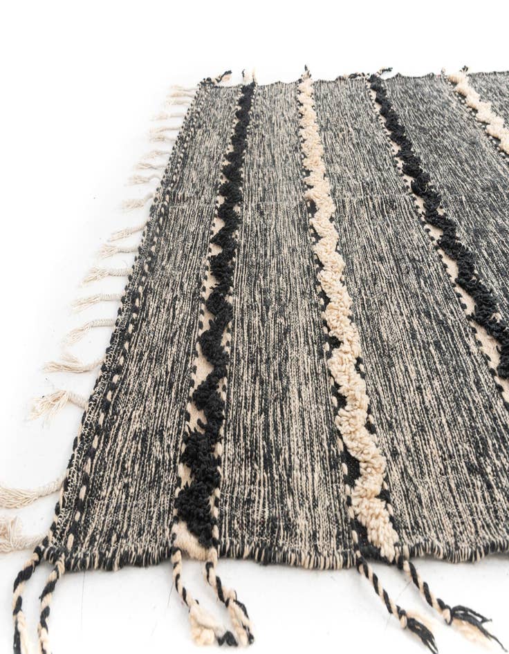 Detail image of 6' 9 x 9' 7 Hand Knotted Moroccan Wool Rug