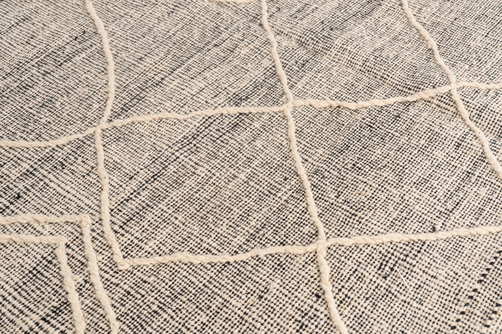 6' 4 x 10' 8 Hand Knotted Moroccan Wool Rug