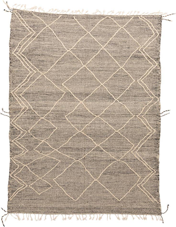 Detail image of 6' 4 x 10' 8 Hand Knotted Moroccan Wool Rug