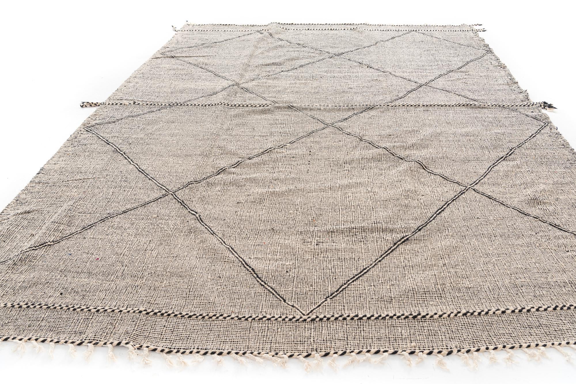 9' 7 x 13' Hand Knotted Moroccan Wool Rug