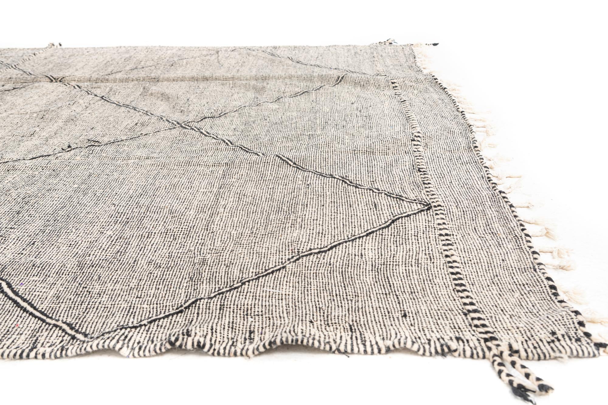 9' 7 x 13' Hand Knotted Moroccan Wool Rug