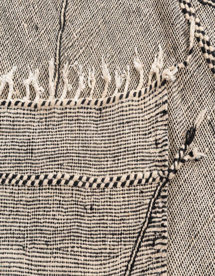 Detail image of 9' 7 x 13'  Hand Knotted Moroccan Wool Rug