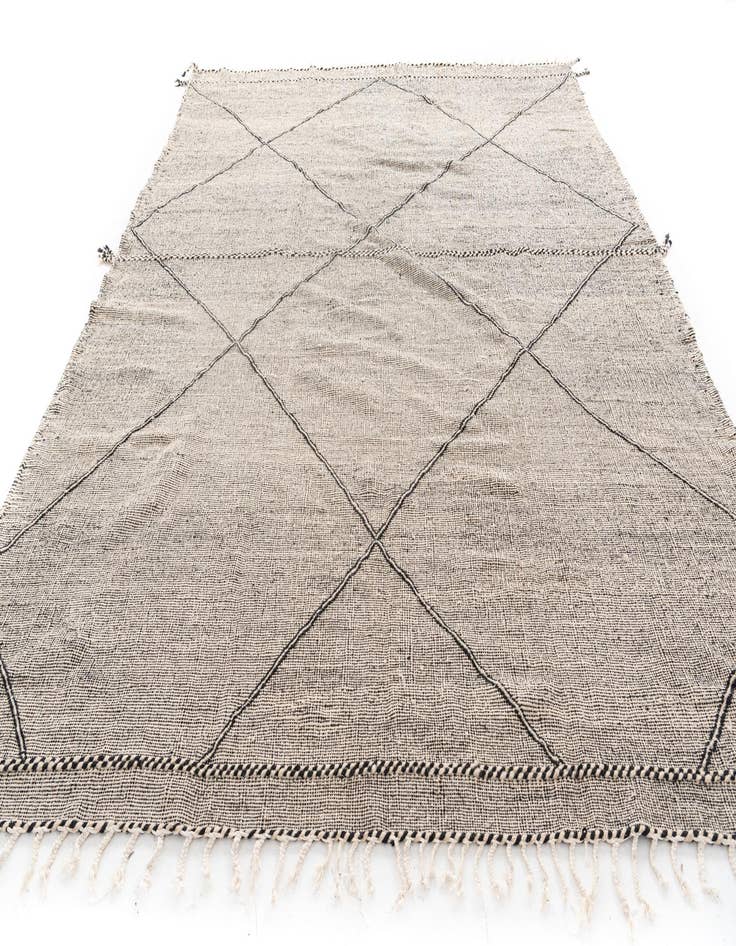 Detail image of 9' 5 x 13'  Hand Knotted Moroccan Wool Rug