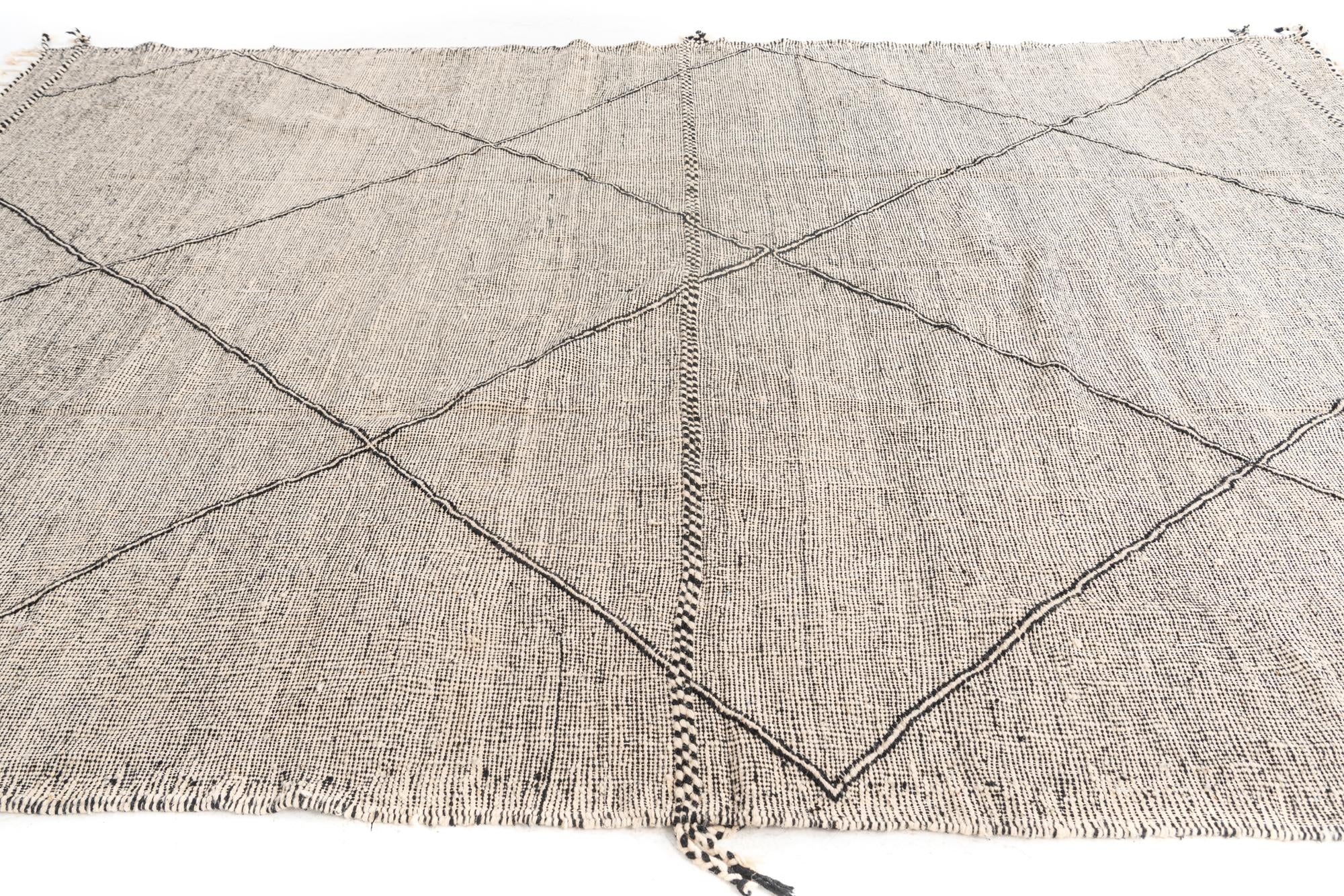 9' 5 x 13' Hand Knotted Moroccan Wool Rug