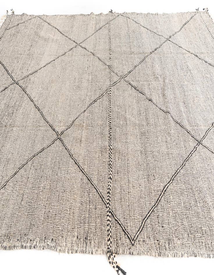 Detail image of 9' 5 x 13'  Hand Knotted Moroccan Wool Rug