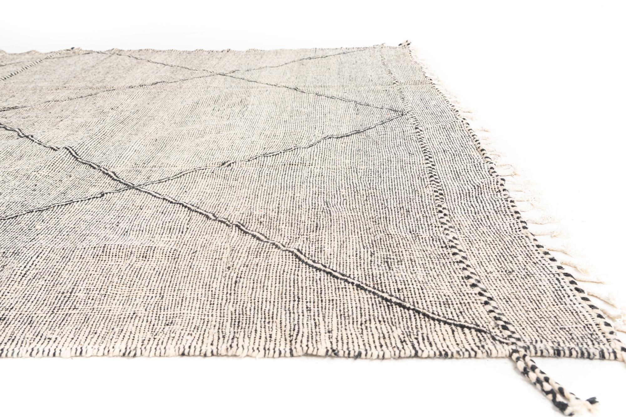 9' 5 x 13' Hand Knotted Moroccan Wool Rug