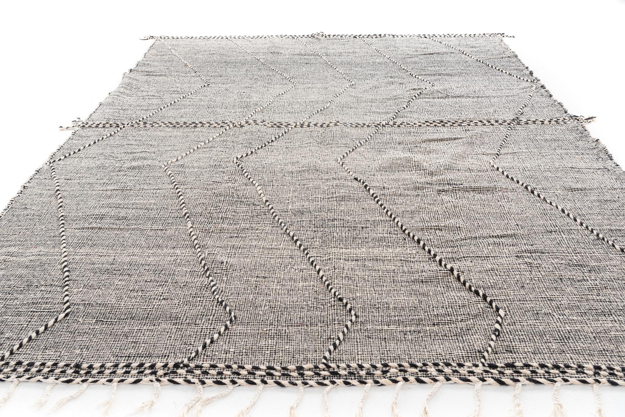 9' 6 x 12' 9 Hand Knotted Moroccan Wool Rug