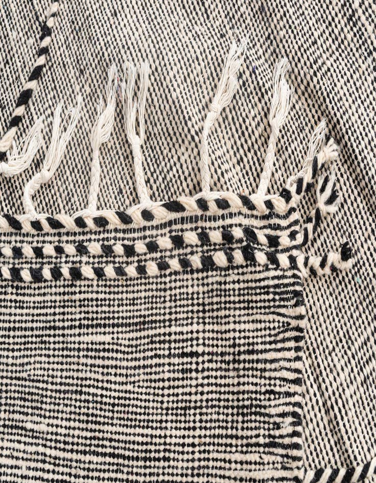 Detail image of 9' 6 x 12' 9  Hand Knotted Moroccan Wool Rug