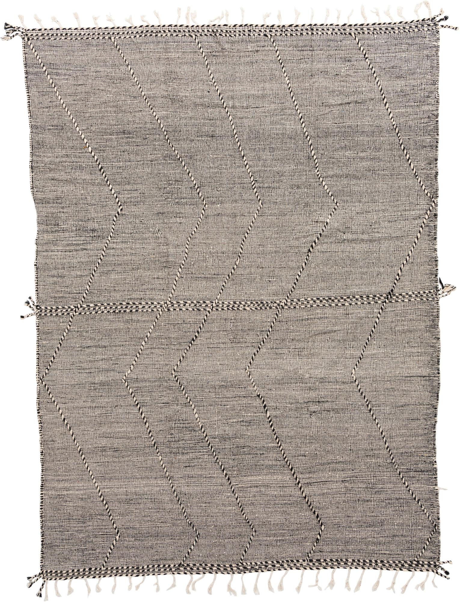 9' 6 x 12' 9 Hand Knotted Moroccan Wool Rug