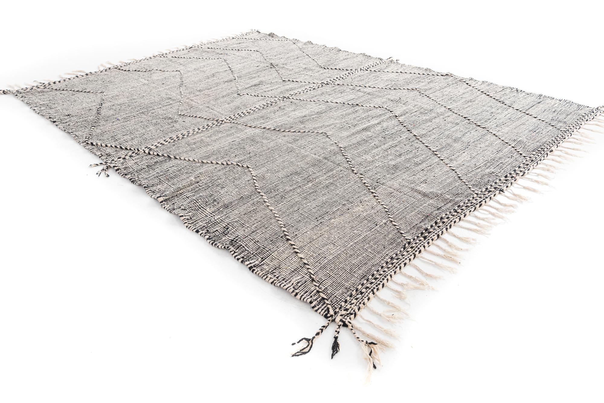 9' 10 x 13' Hand Knotted Moroccan Wool Rug