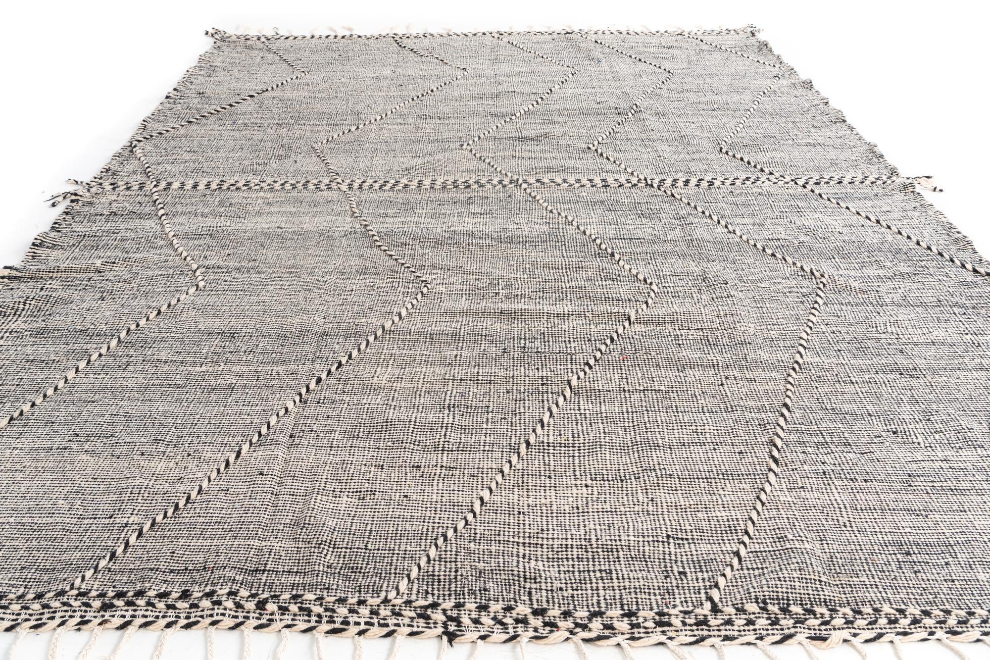 9' 10 x 13' Hand Knotted Moroccan Wool Rug