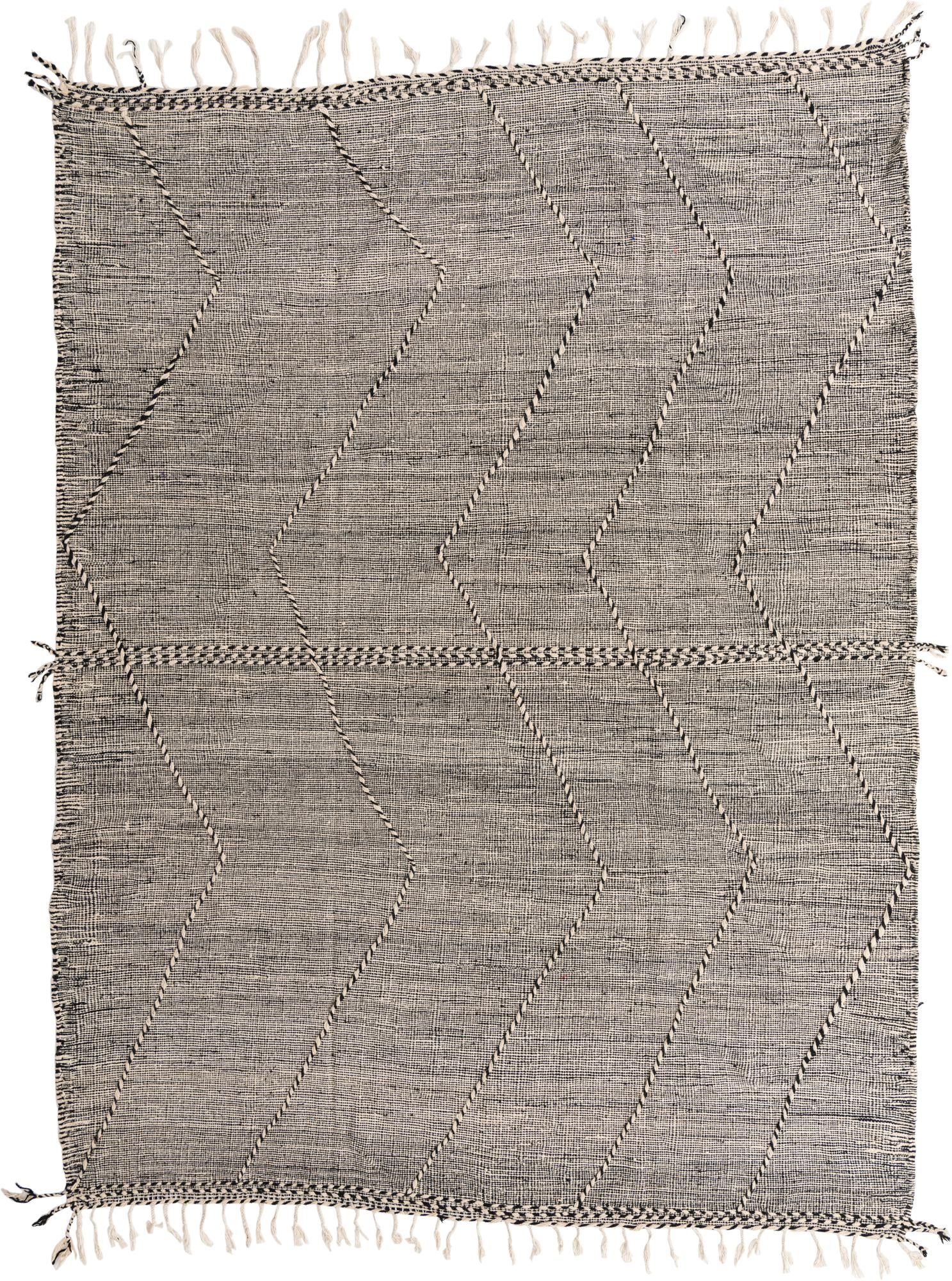 9' 10 x 13' Hand Knotted Moroccan Wool Rug