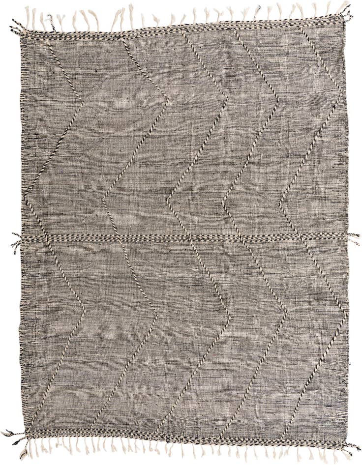 Detail image of 9' 10 x 13' Hand Knotted Moroccan Wool Rug