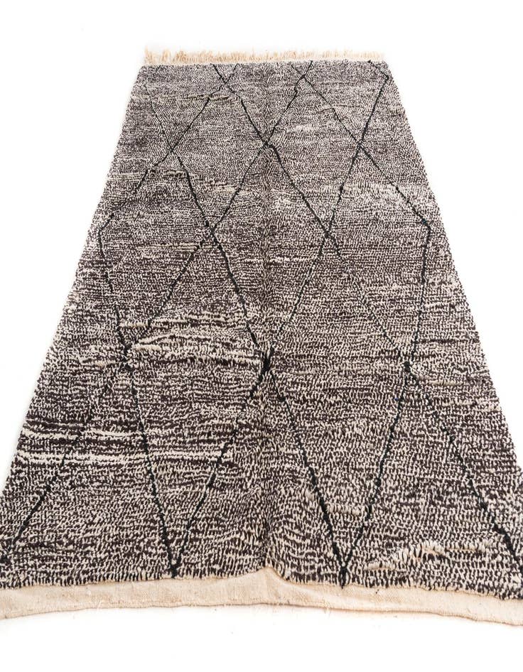 Detail image of 6' 7 x 9' 7  Hand Knotted Moroccan Wool Rug