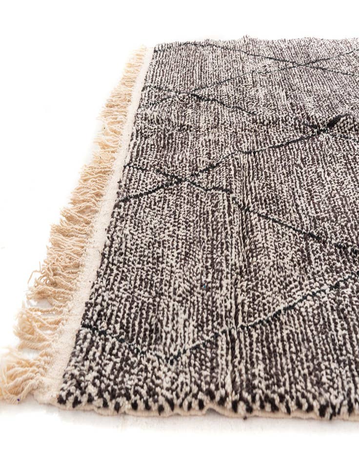 Detail image of 6' 7 x 9' 7  Hand Knotted Moroccan Wool Rug