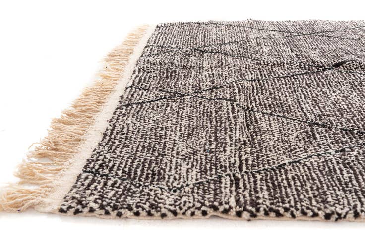 Detail image of 6' 7 x 9' 7 Hand Knotted Moroccan Wool Rug