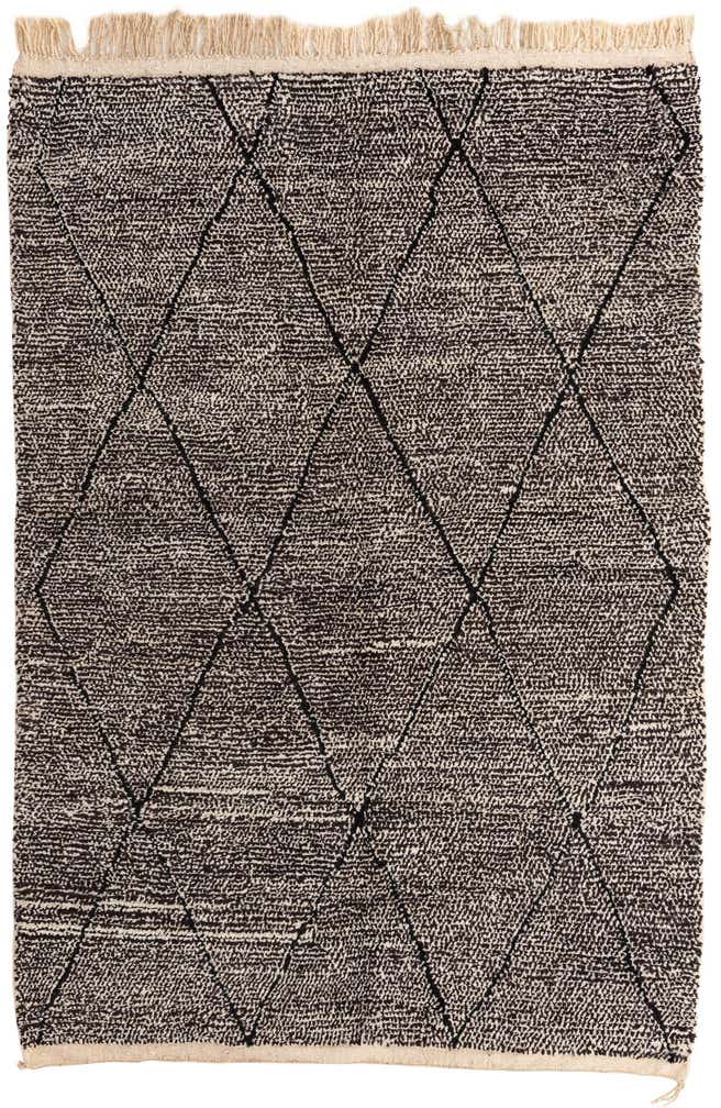 6' 7 x 9' 7 Hand Knotted Moroccan Wool Rug