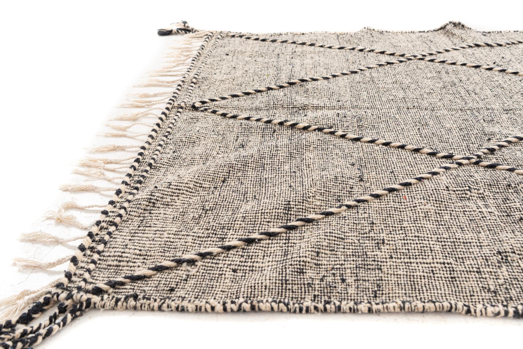 5' 2 x 8' 5 Hand Knotted Moroccan Wool Rug