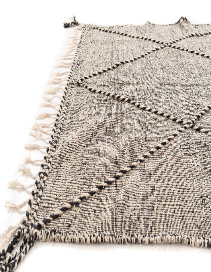 Detail image of 5' 2 x 8' 5  Hand Knotted Moroccan Wool Rug