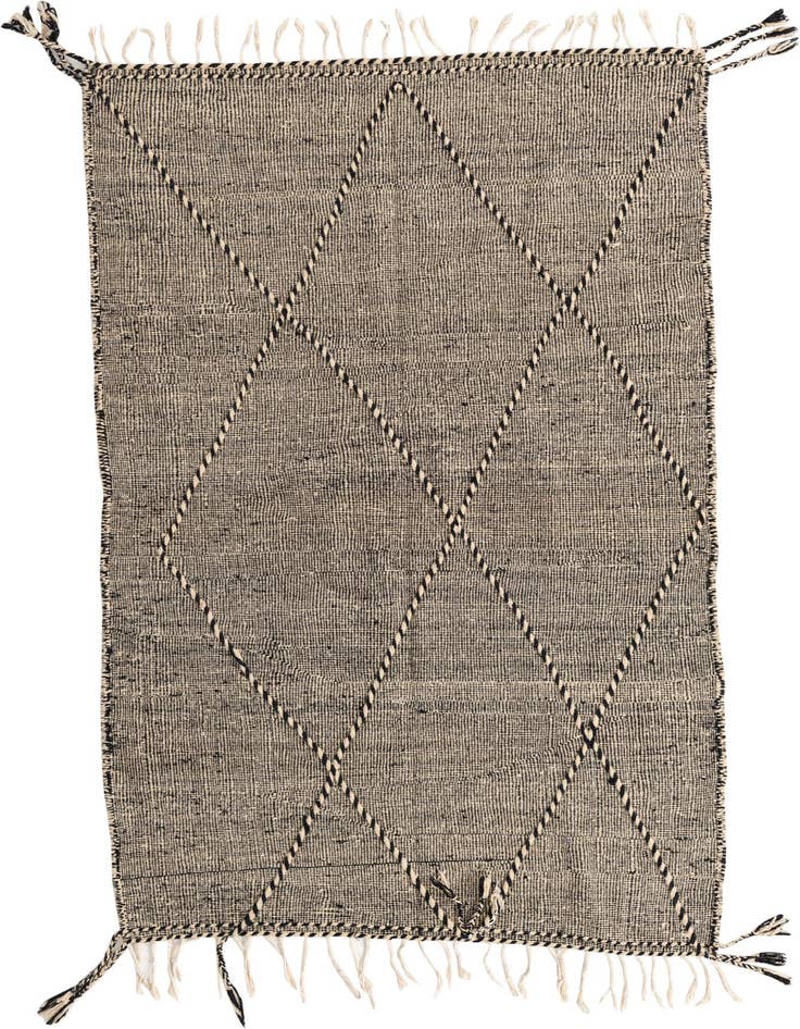 Detail image of 5' 2 x 8' 5 Hand Knotted Moroccan Wool Rug
