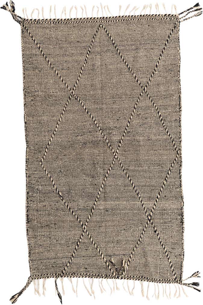 5' 2 x 8' 5 Hand Knotted Moroccan Wool Rug