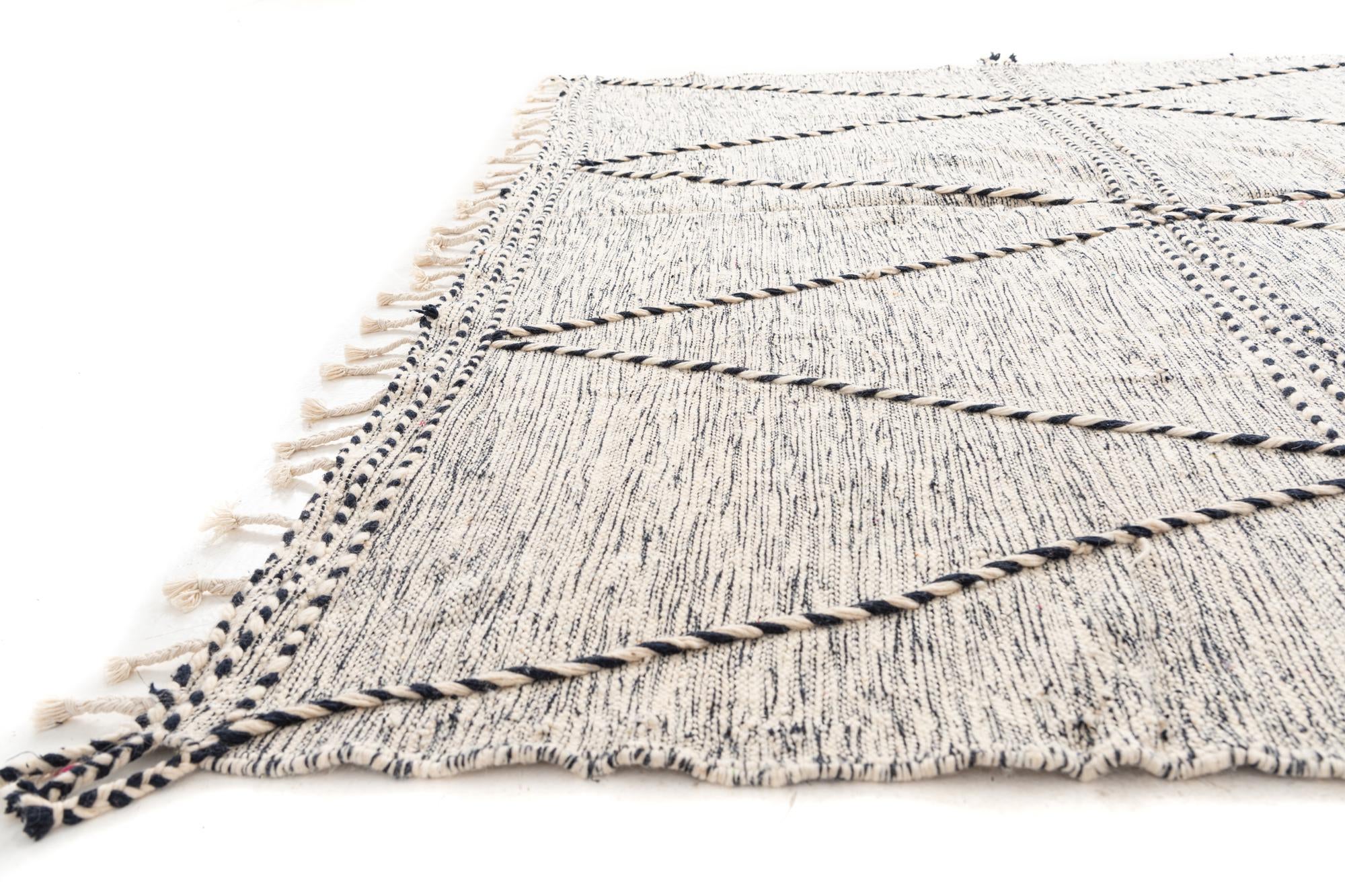 9' x 12' 10 Hand Knotted Moroccan Wool Rug