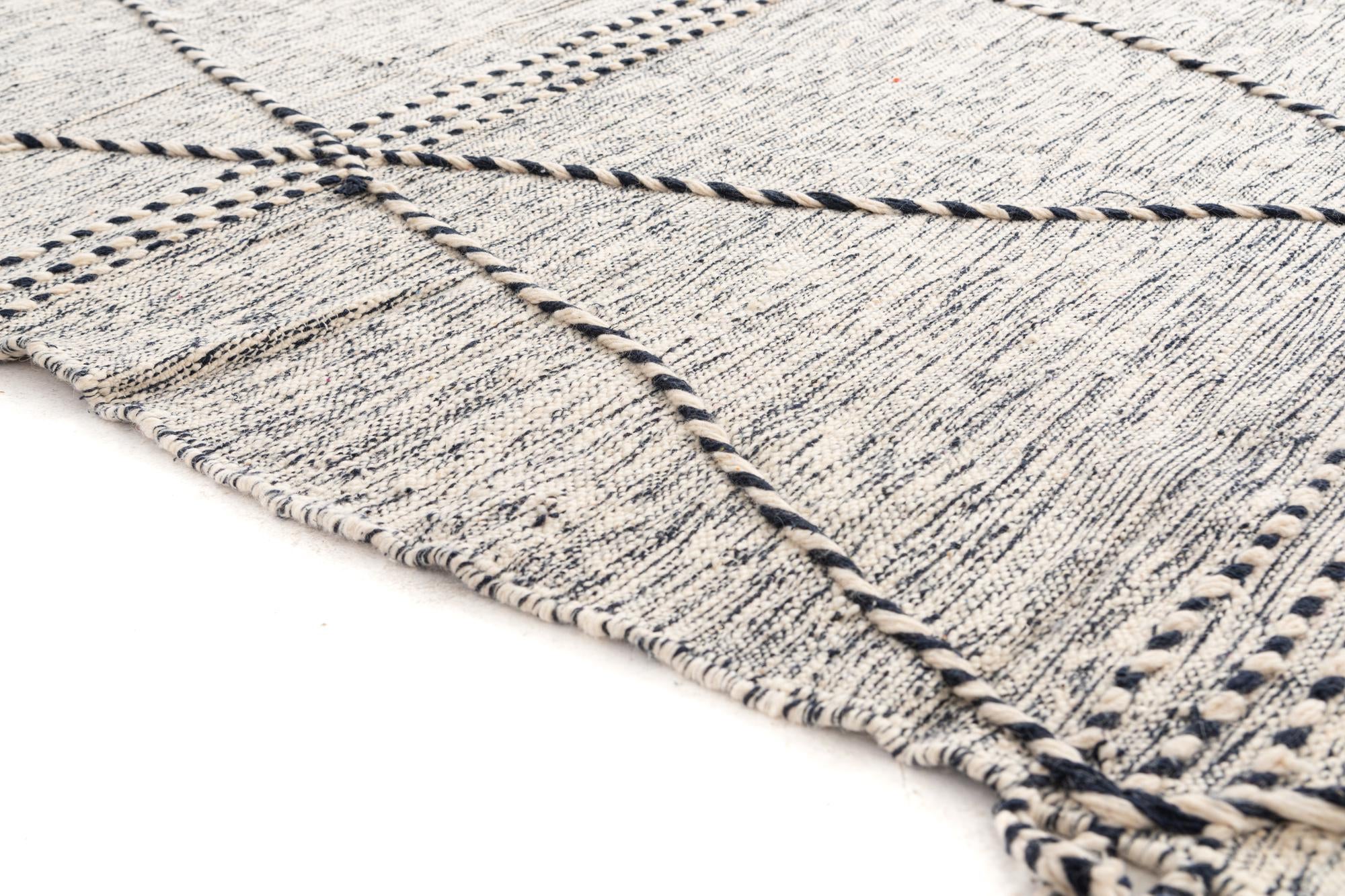 9' x 12' 10 Hand Knotted Moroccan Wool Rug