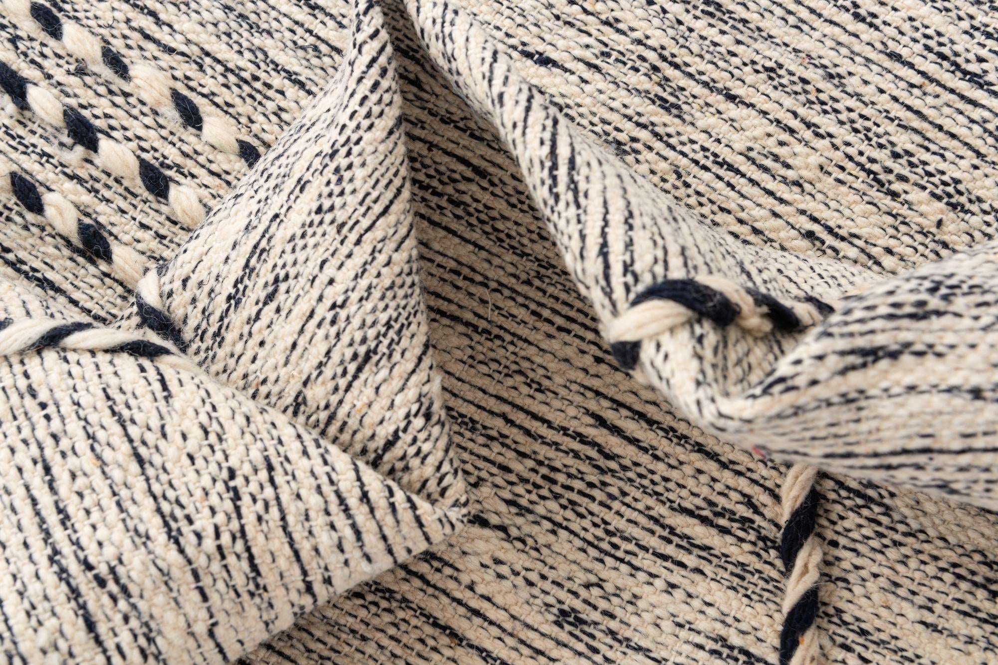 9' x 12' 10 Hand Knotted Moroccan Wool Rug