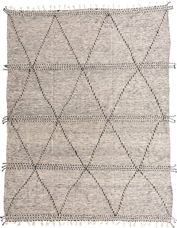 Detail image of 9' x 12' 10 Hand Knotted Moroccan Wool Rug