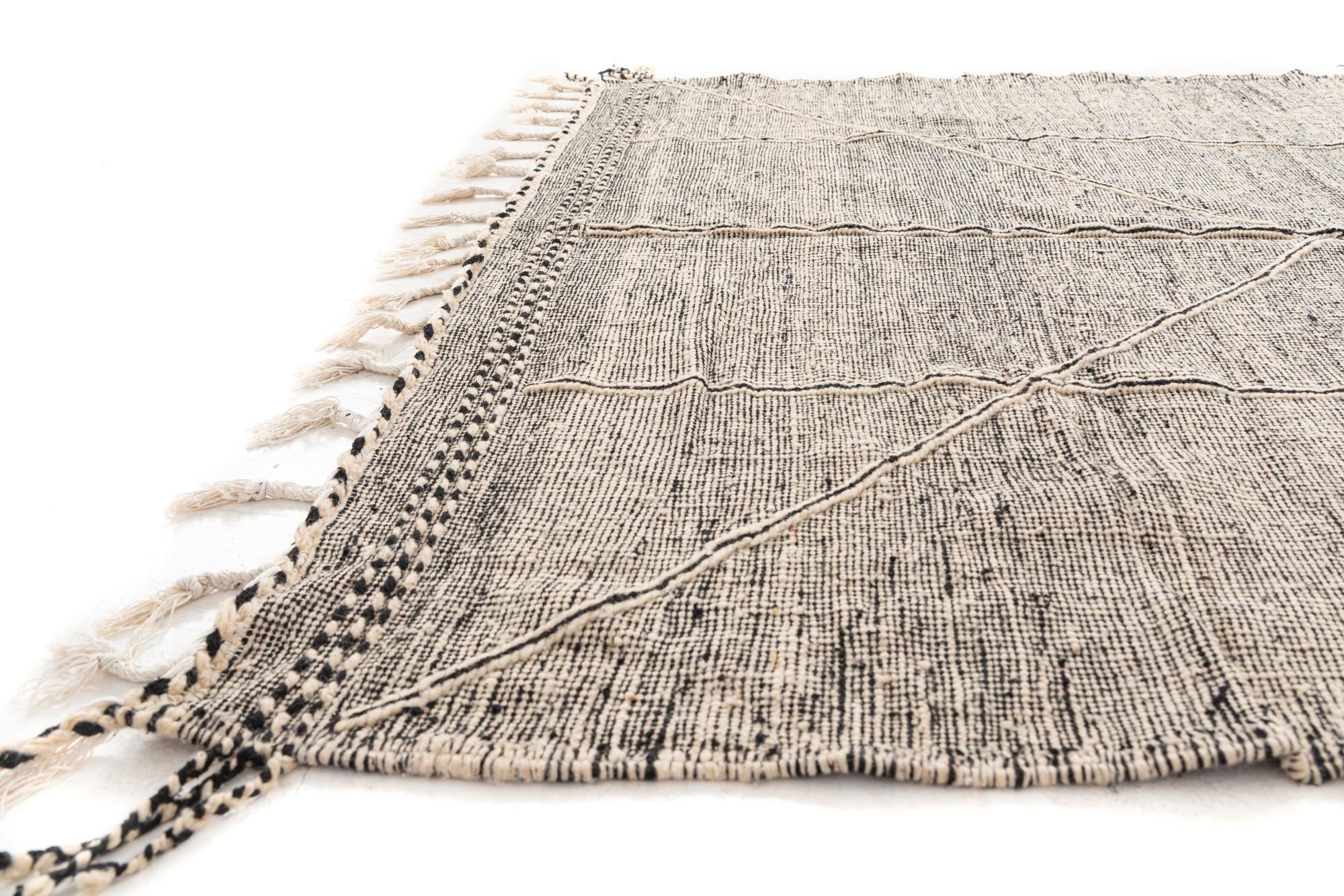 7' 7 x 11' 4 Hand Knotted Moroccan Wool Rug