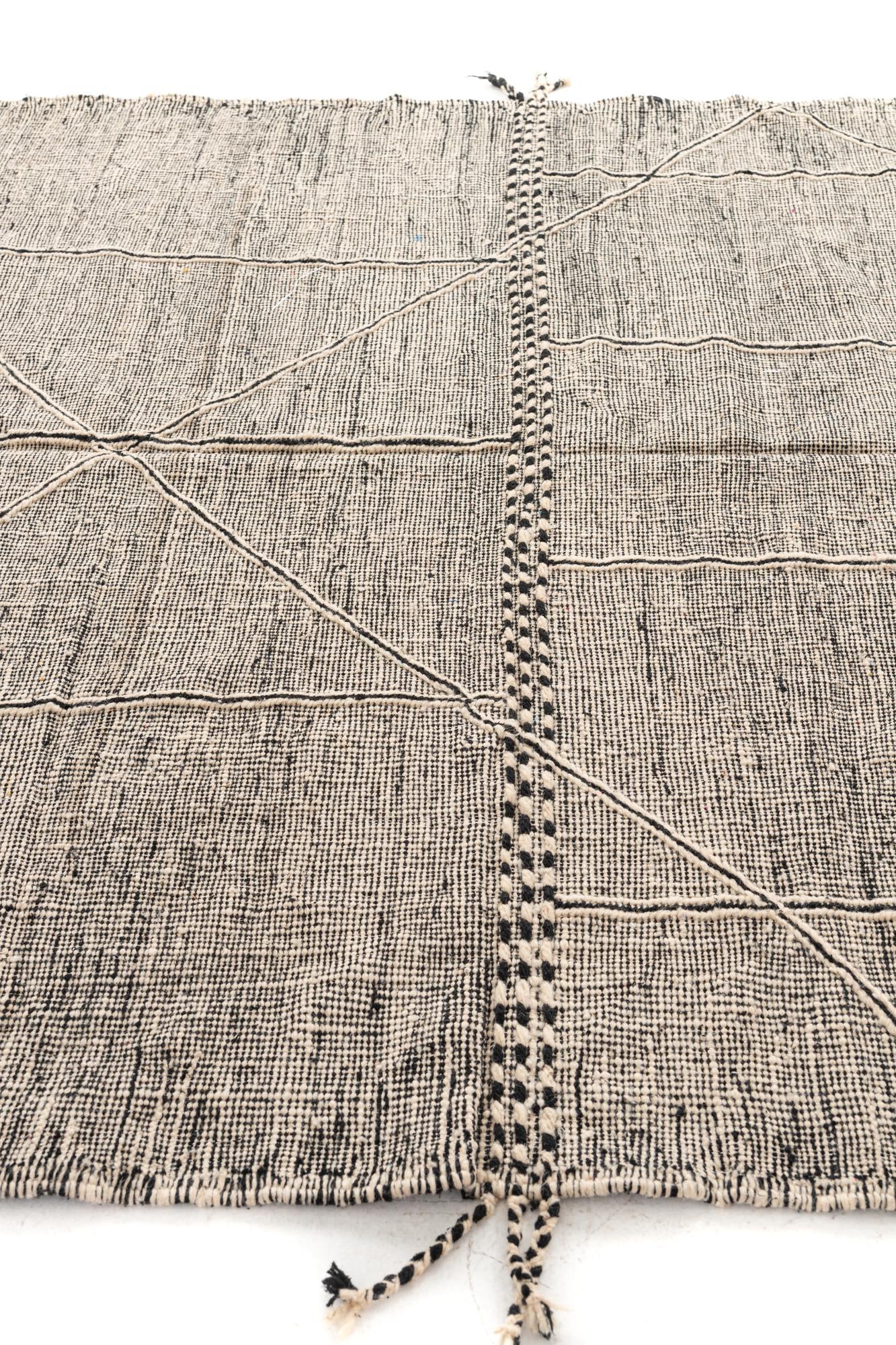 7' 7 x 11' 4 Hand Knotted Moroccan Wool Rug