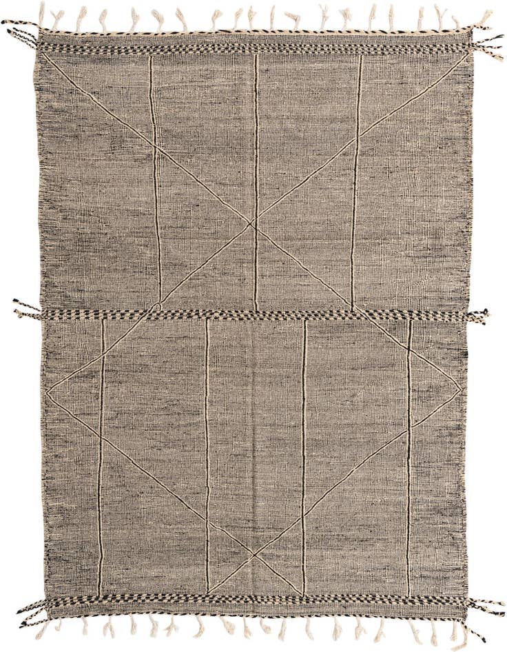 Detail image of 7' 7 x 11' 4 Hand Knotted Moroccan Wool Rug
