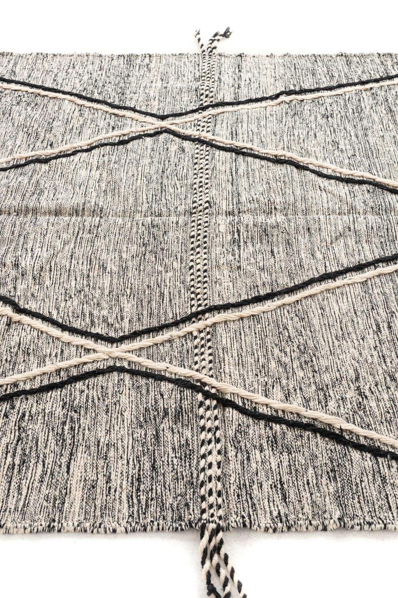 6' 6 x 9' 4 Hand Knotted Moroccan Wool Rug