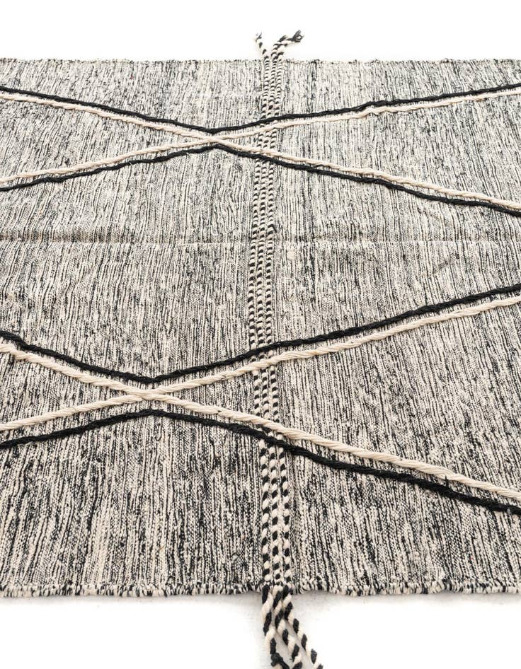 Detail image of 6' 6 x 9' 4  Hand Knotted Moroccan Wool Rug