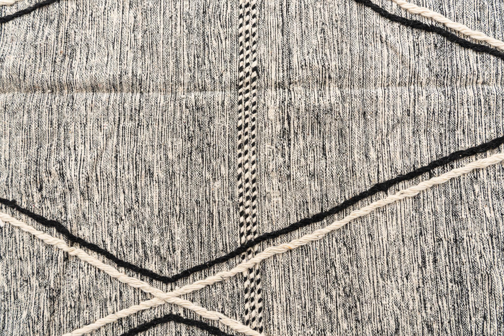 6' 6 x 9' 4 Hand Knotted Moroccan Wool Rug