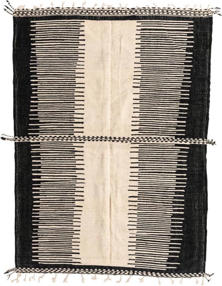Detail image of 7' x 10' 5 Hand Knotted Moroccan Wool Rug