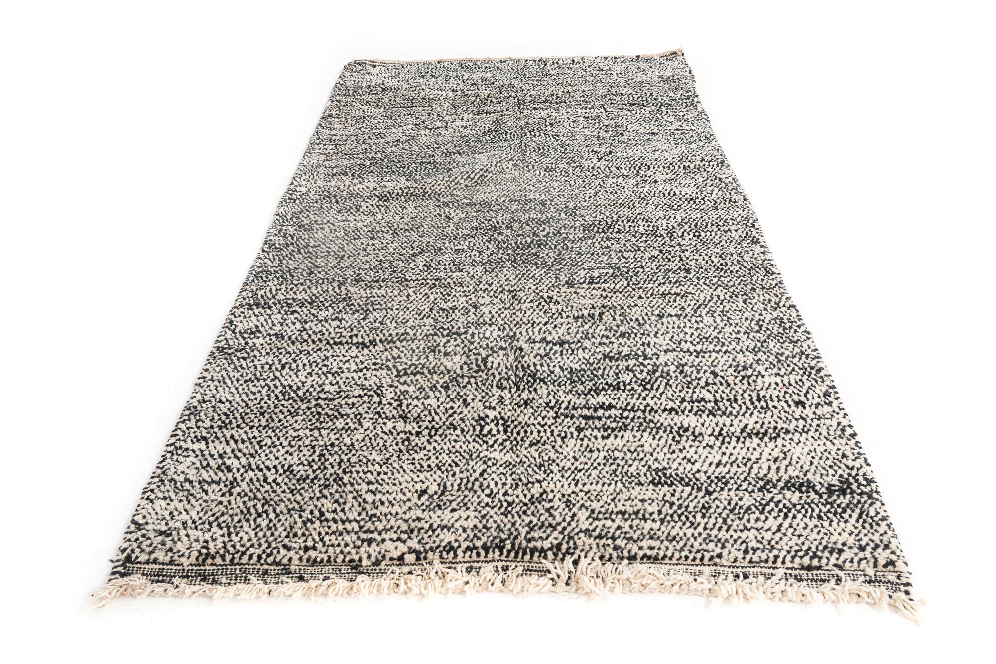 5' 2 x 8' 10 Hand Knotted Moroccan Wool Rug
