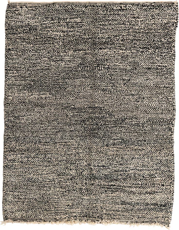 Detail image of 5' 2 x 8' 10 Hand Knotted Moroccan Wool Rug
