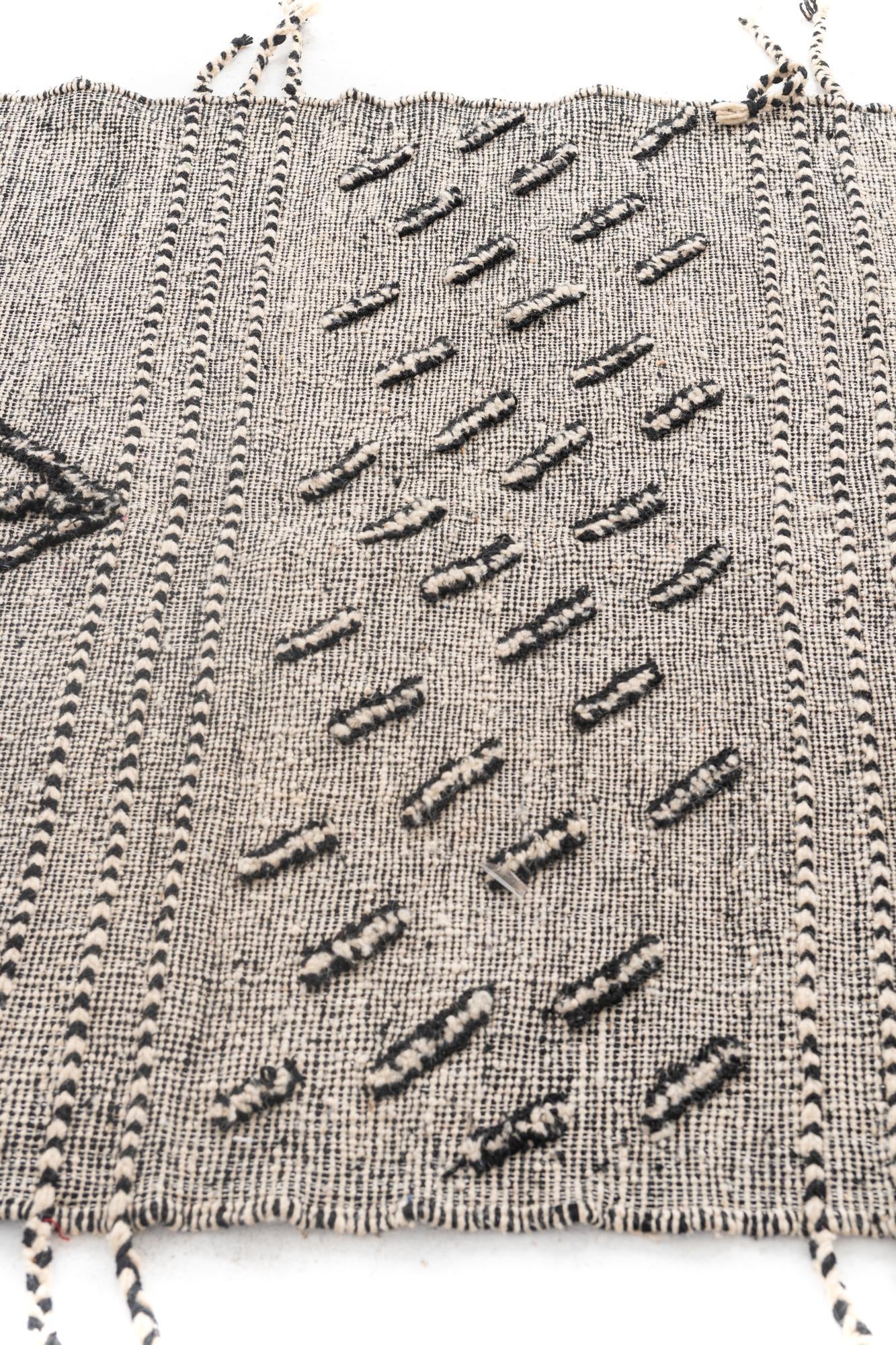 4' 10 x 8' 2 Hand Knotted Moroccan Wool Rug