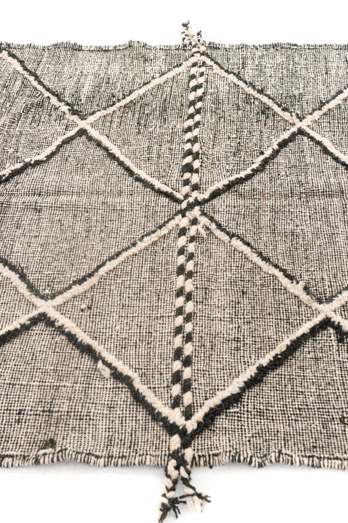 5' 2 x 9' 2 Hand Knotted Moroccan Wool Rug