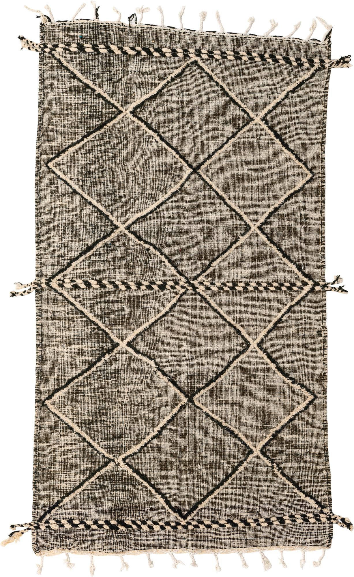 5' 2 x 9' 2 Hand Knotted Moroccan Wool Rug
