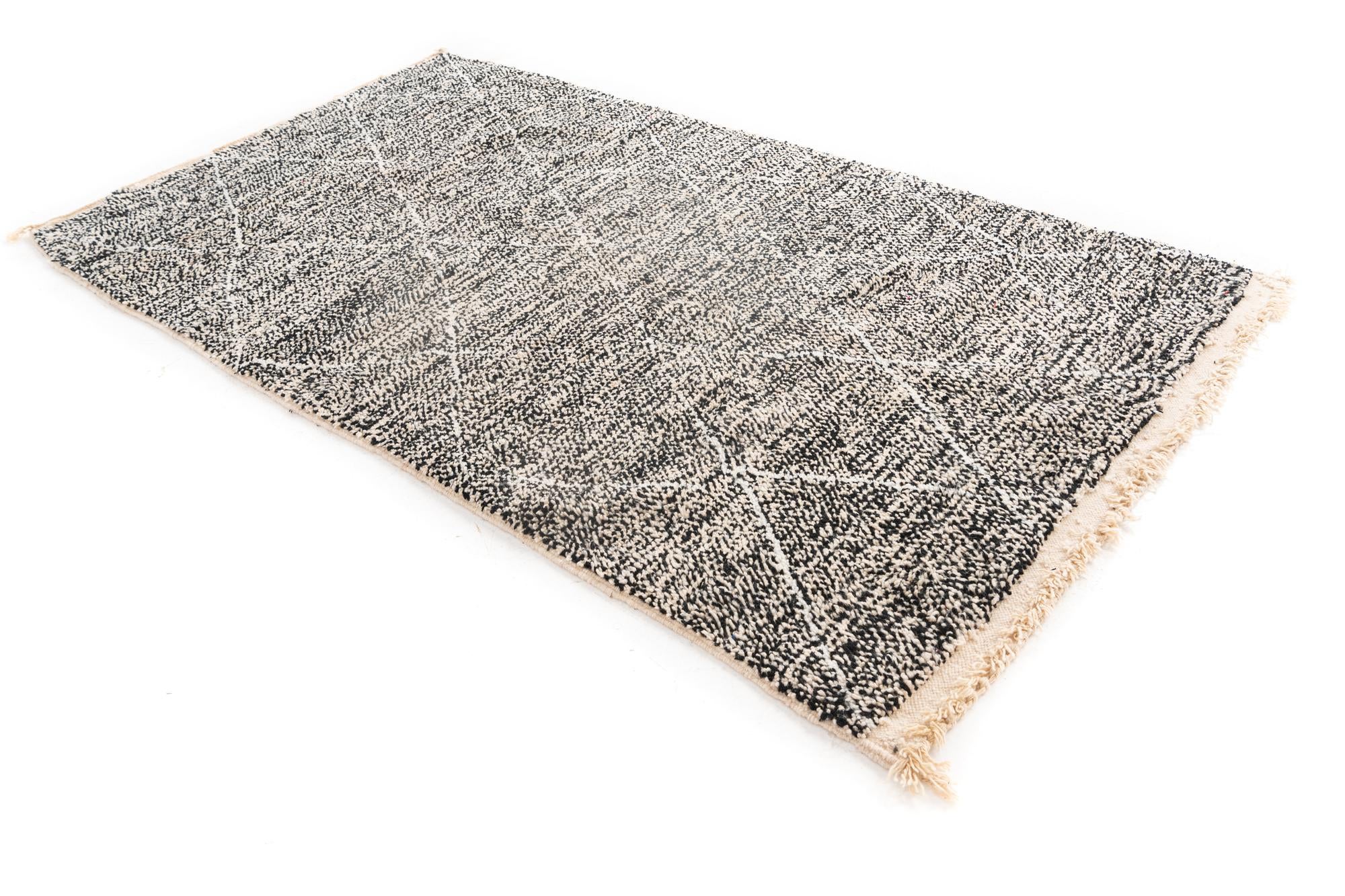 5' 2 x 8' 10 Hand Knotted Moroccan Wool Rug