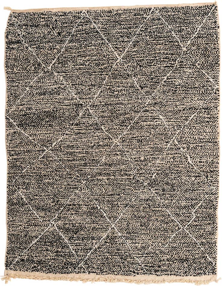 Detail image of 5' 2 x 8' 10 Hand Knotted Moroccan Wool Rug