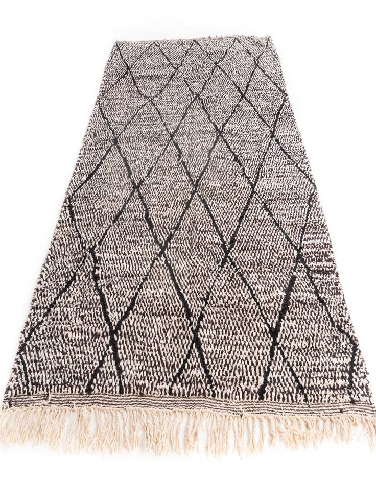 Detail image of 6' 6 x 9' 6  Hand Knotted Moroccan Wool Rug