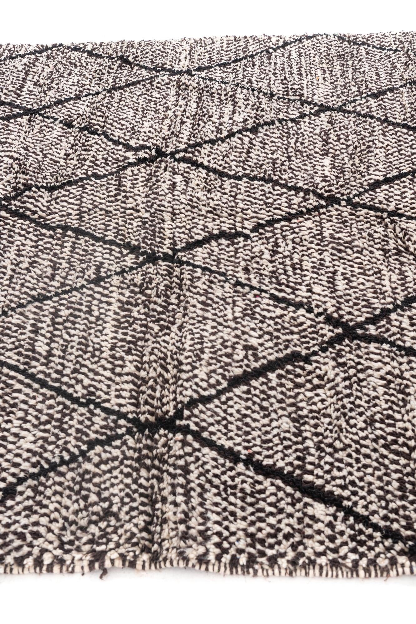 6' 6 x 9' 6 Hand Knotted Moroccan Wool Rug