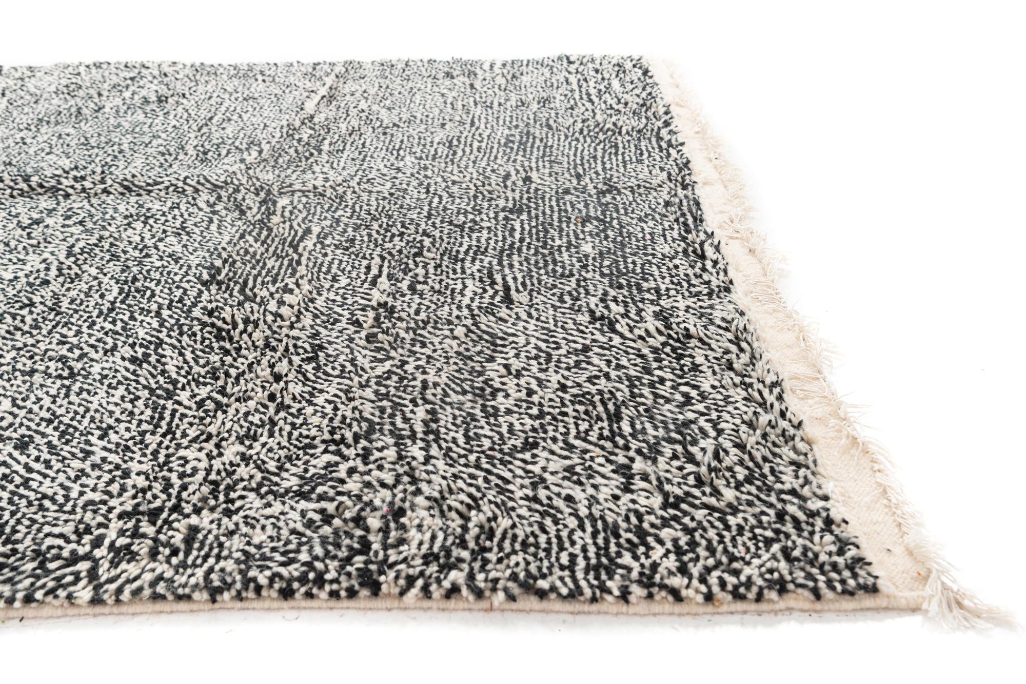6' 5 x 10' Hand Knotted Moroccan Wool Rug