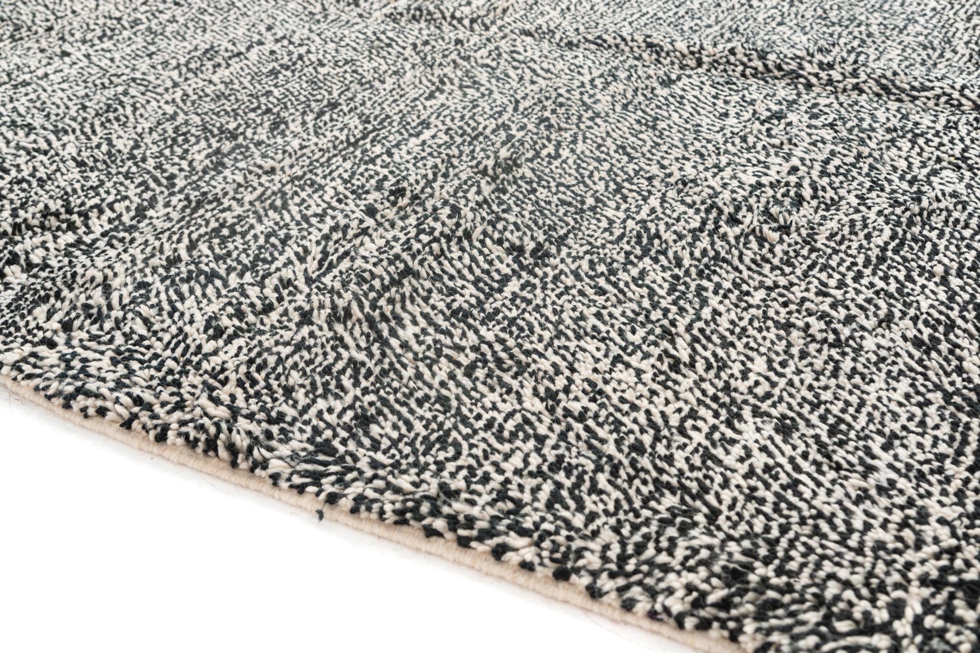 6' 5 x 10' Hand Knotted Moroccan Wool Rug