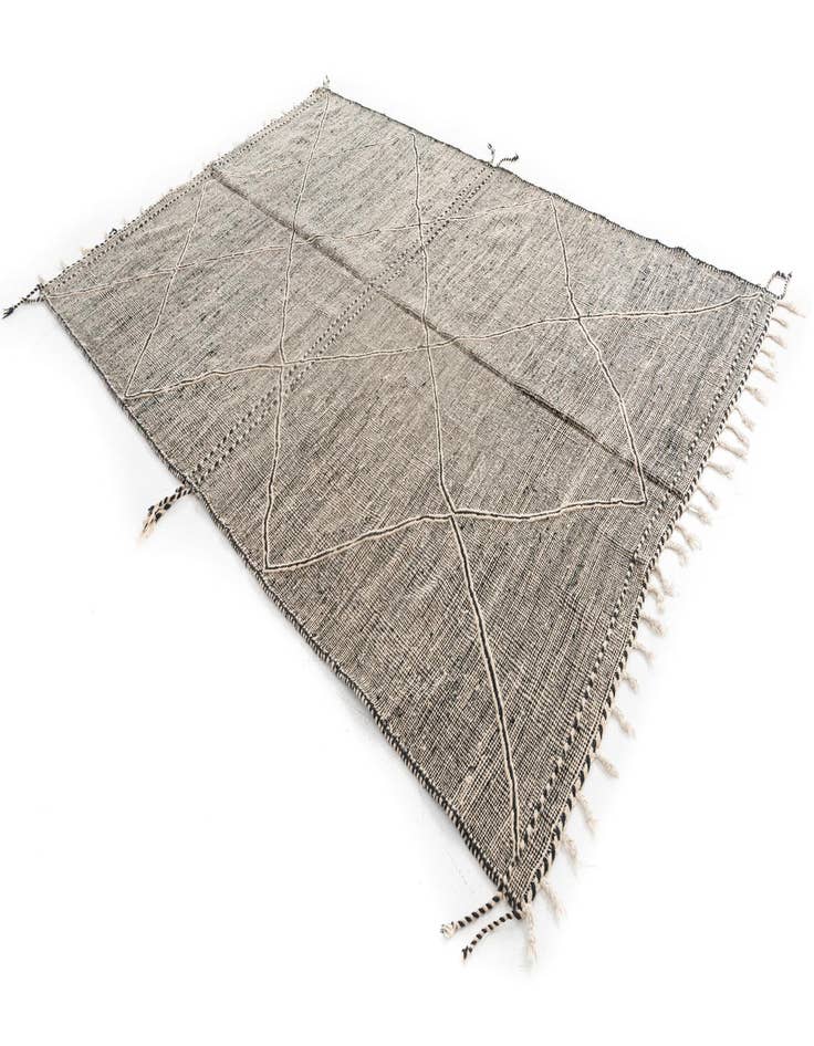 Detail image of 6' 10 x 9' 9  Hand Knotted Moroccan Wool Rug