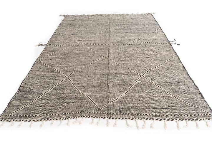 6' 10 x 9' 9 Hand Knotted Moroccan Wool Rug