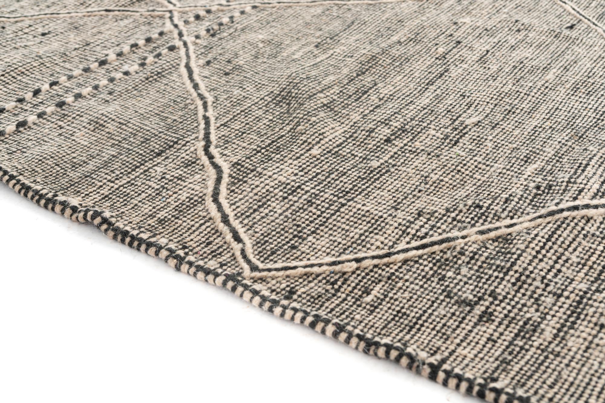6' 10 x 9' 9 Hand Knotted Moroccan Wool Rug